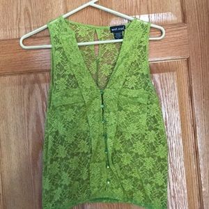 Green Lace Tank